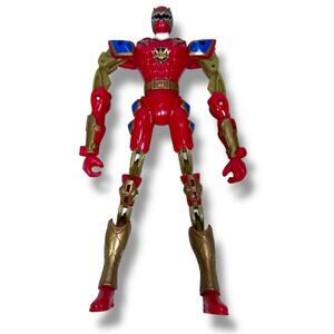 Bandai‎ Mighty Morphin Power Rangers Dino Thunder Red Ranger Action Figure Loose